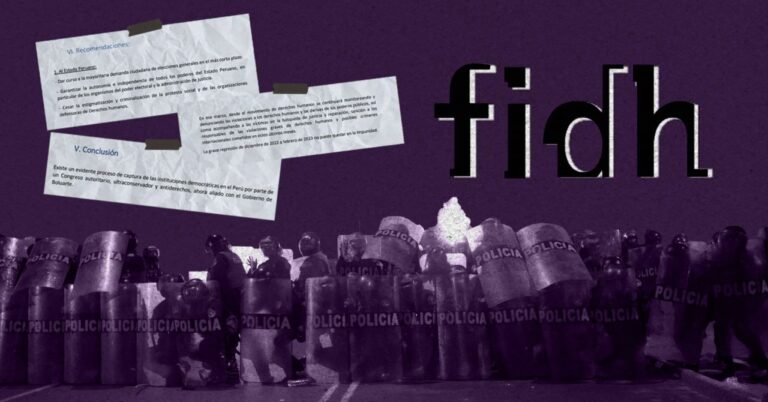 FIDH: “Crisis política actual en el Perú obedece a un proyecto político e ideológico conservador y autoritario”