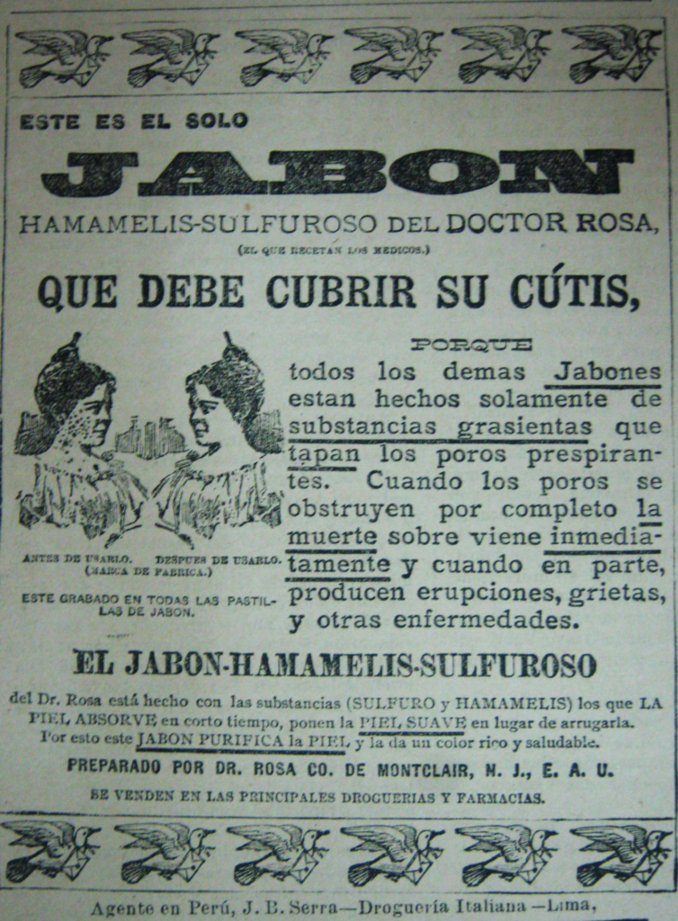 Racimos en la publicidad