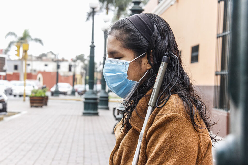 Personas con discapacidad visual durante la pandemia