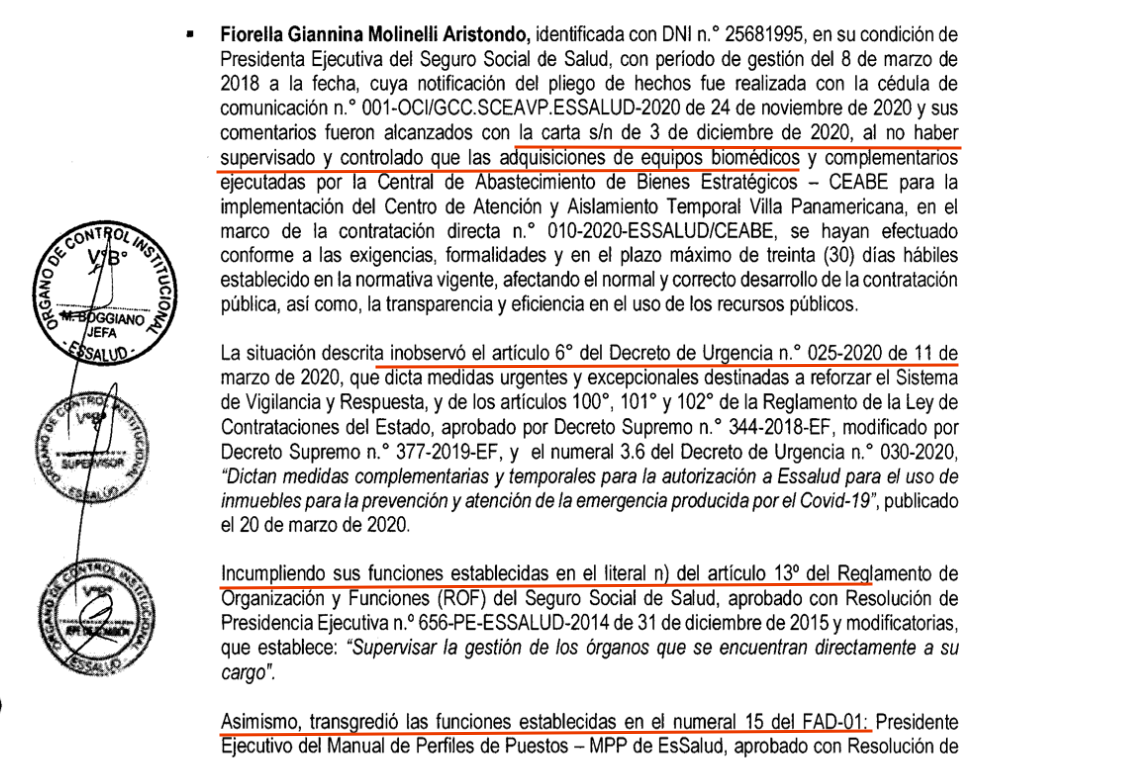 Contraloria Essalud Molinelli